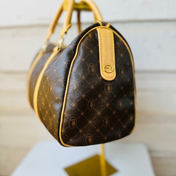 TRUSSARDI signature Nappa leather boston bag - Picture 4 of 14